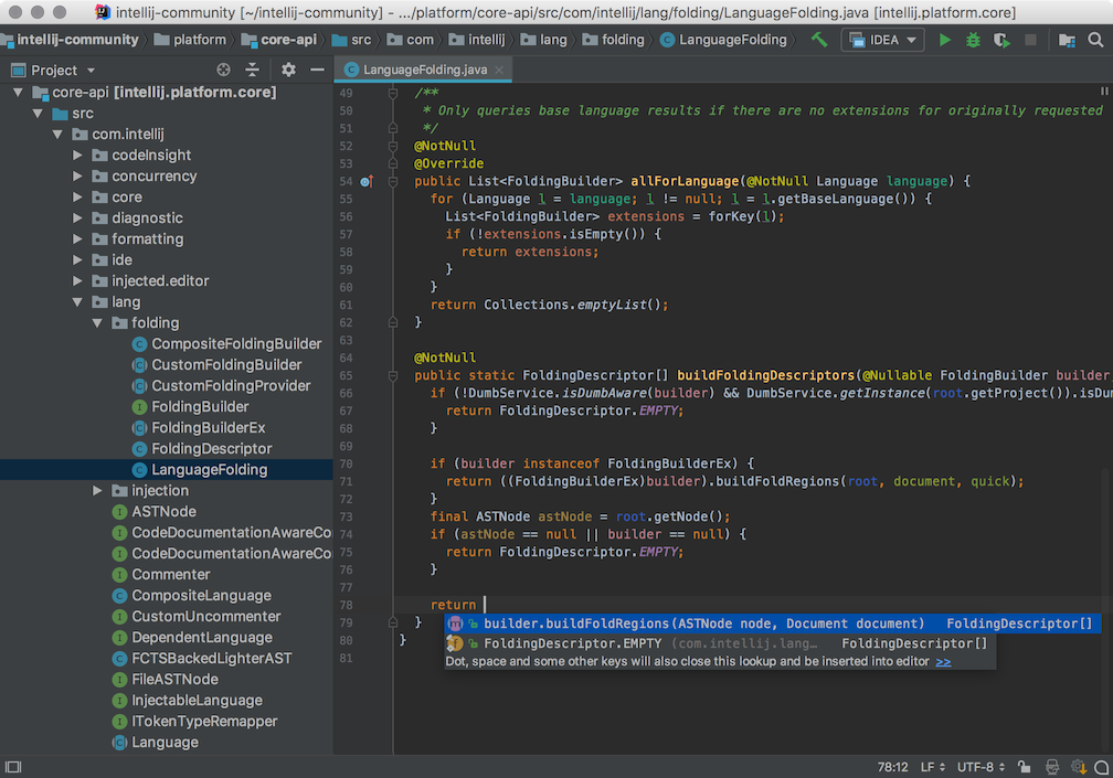 JetBrains IntelliJ idea Support