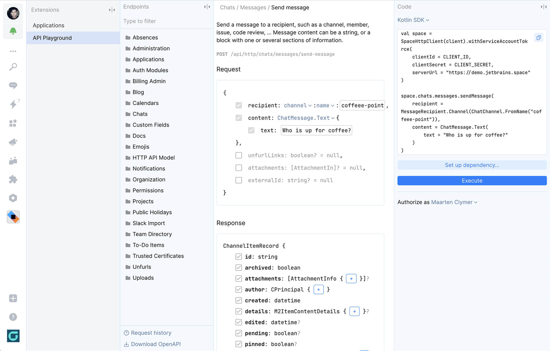 space JetBrains roadmap