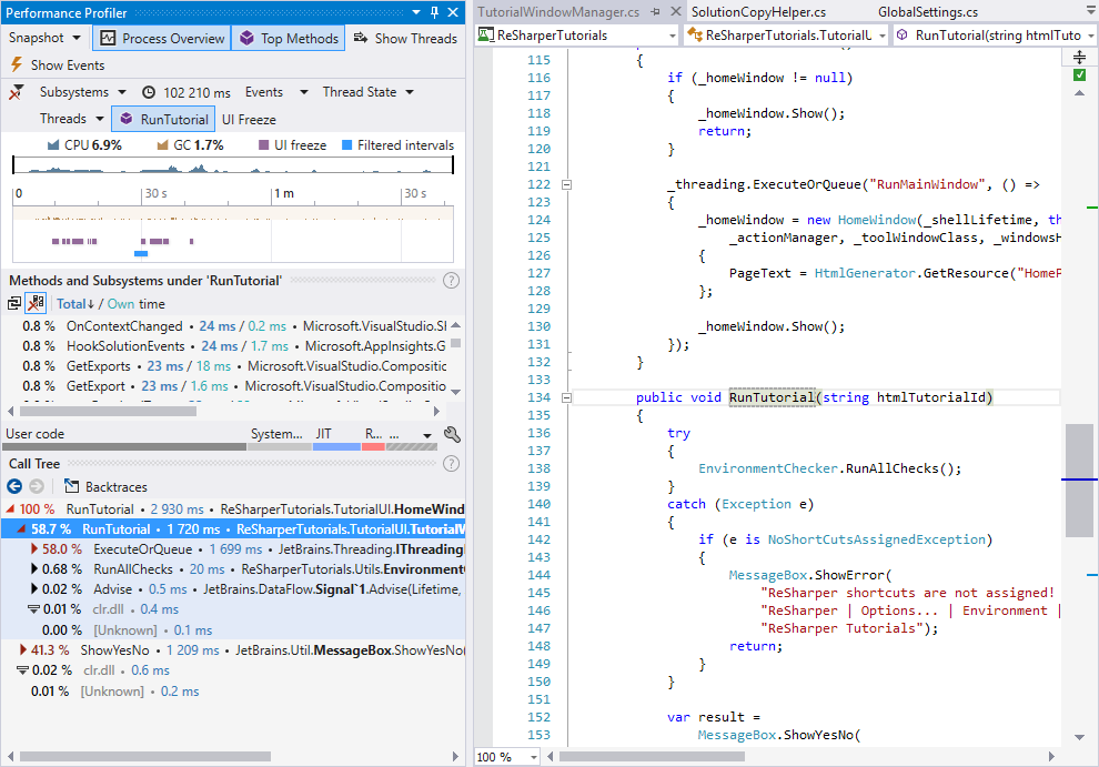 JetBrains dottrace documentation