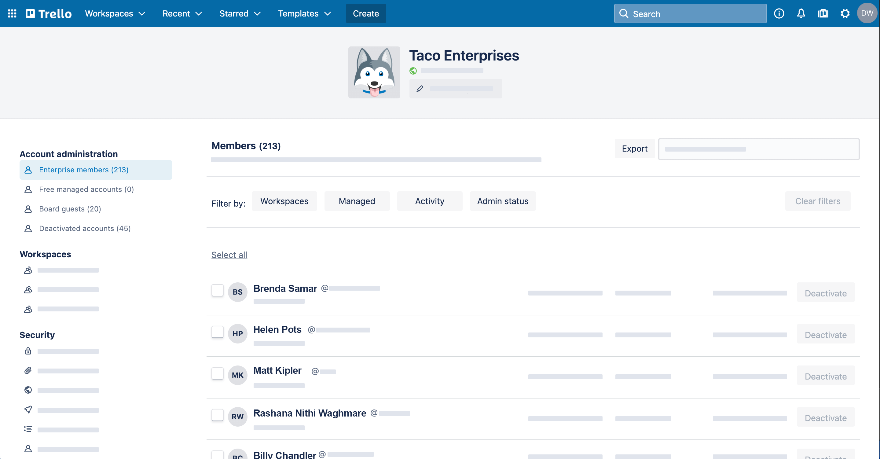 Atlassian Trello pricing